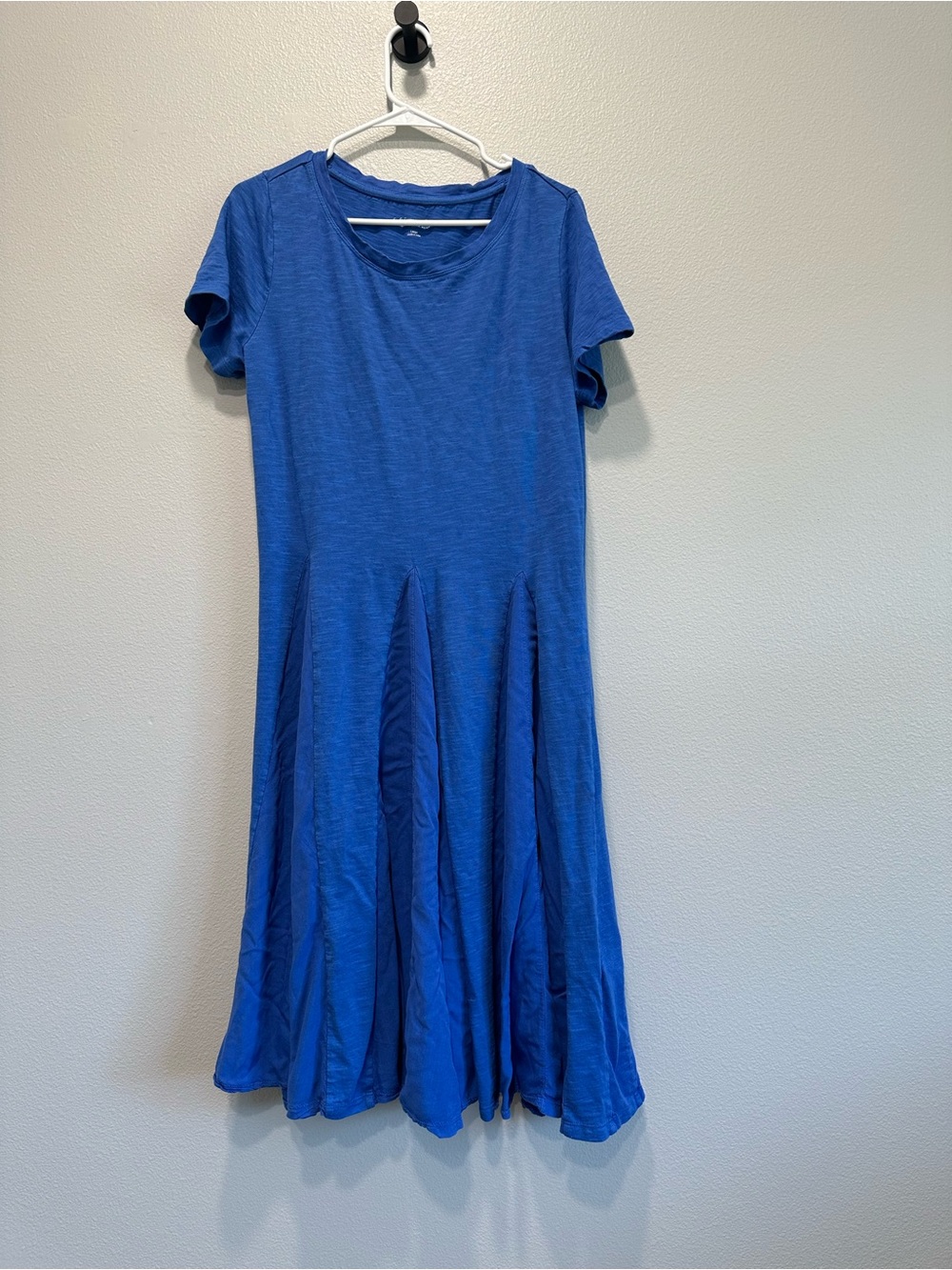Soft Surroundings large, Blue Short-Sleeve midi dress